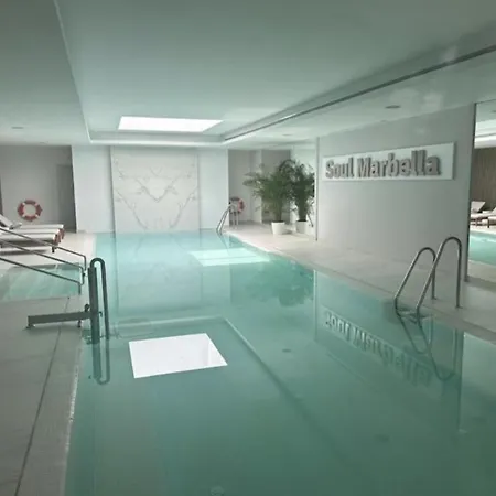 شقة Elegant In Marbella, Sea Views, Infinity & Pool, Sauna, Gym, Spa, 5 Min To The *