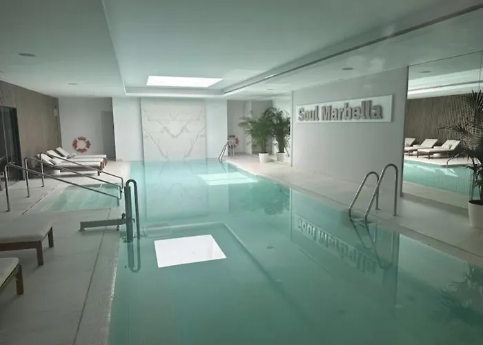 公寓 Elegant In Marbella, Sea Views, Infinity & Pool, Sauna, Gym, Spa, 5 Min To The *